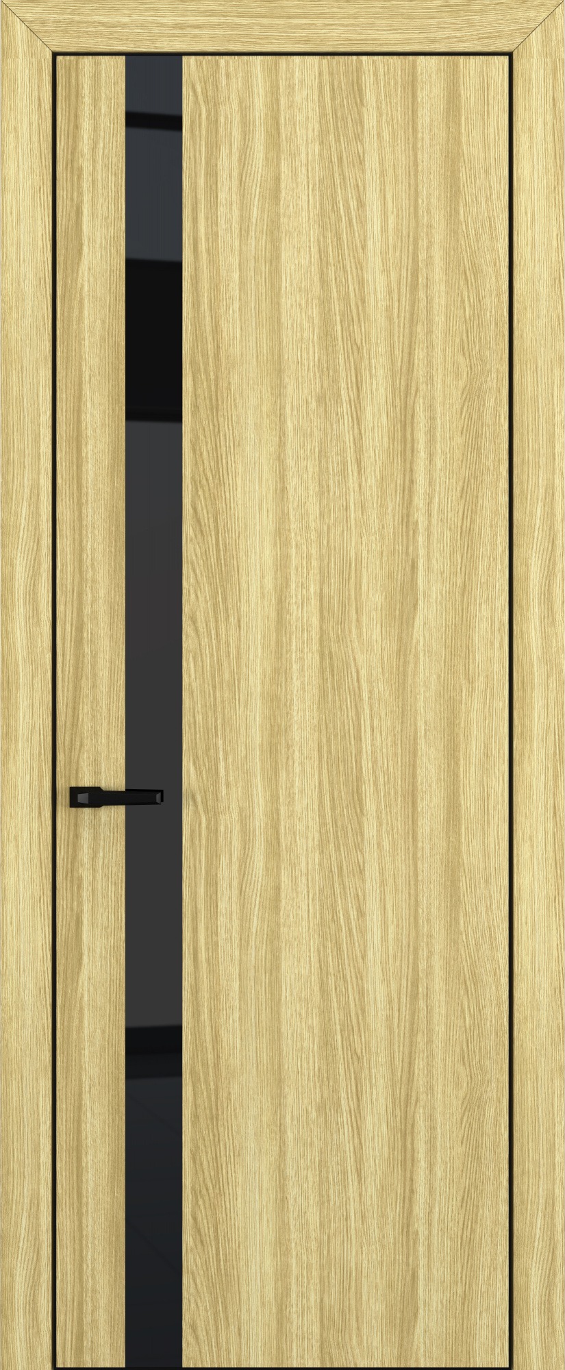 Квалитет К2 ALU Black 43х800х2000 Toppan Дуб натуральный продольный Black Lacobel