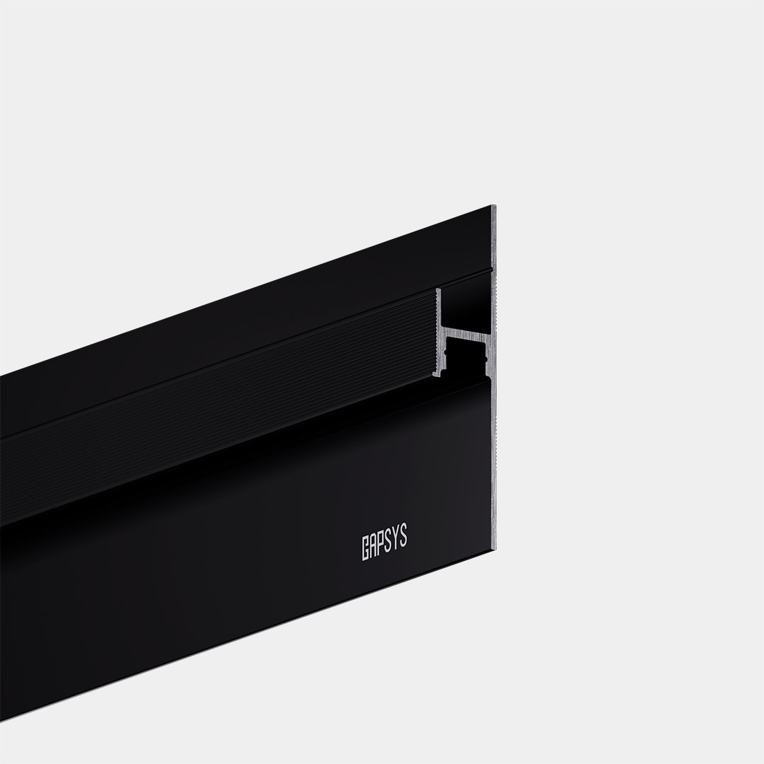 Плинтус теневой с местом для LED PIT3-B (Черный) 74*16,2*2000