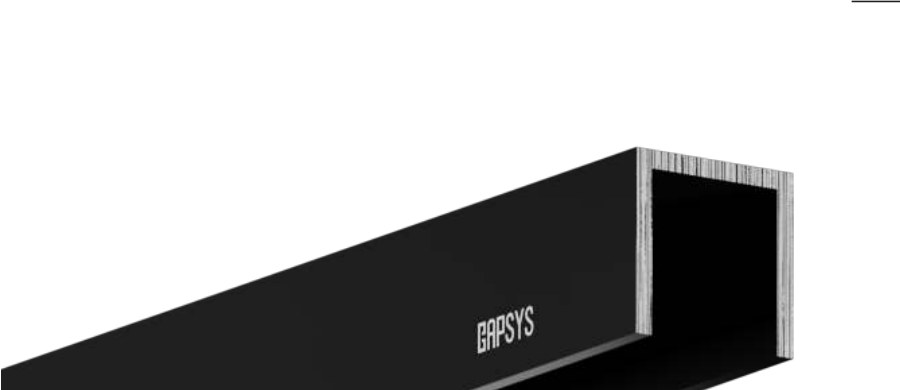 Профиль П-образный шов UNI-B 3м (Черный) 10*10*3000